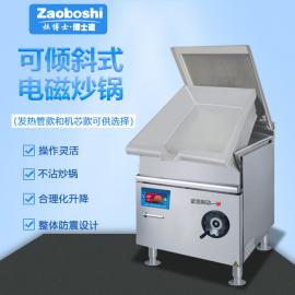 可倾式电磁炒锅